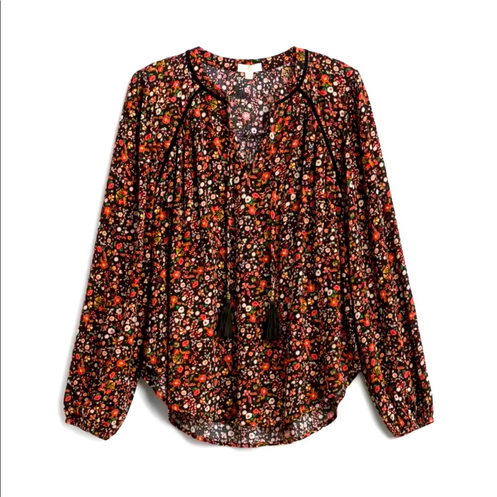 Mason & Belle Lizbeth velvet detail top